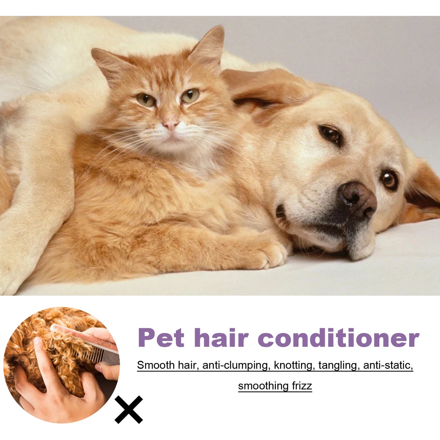 50ml Non-Knotted Pet Hair Care Cream