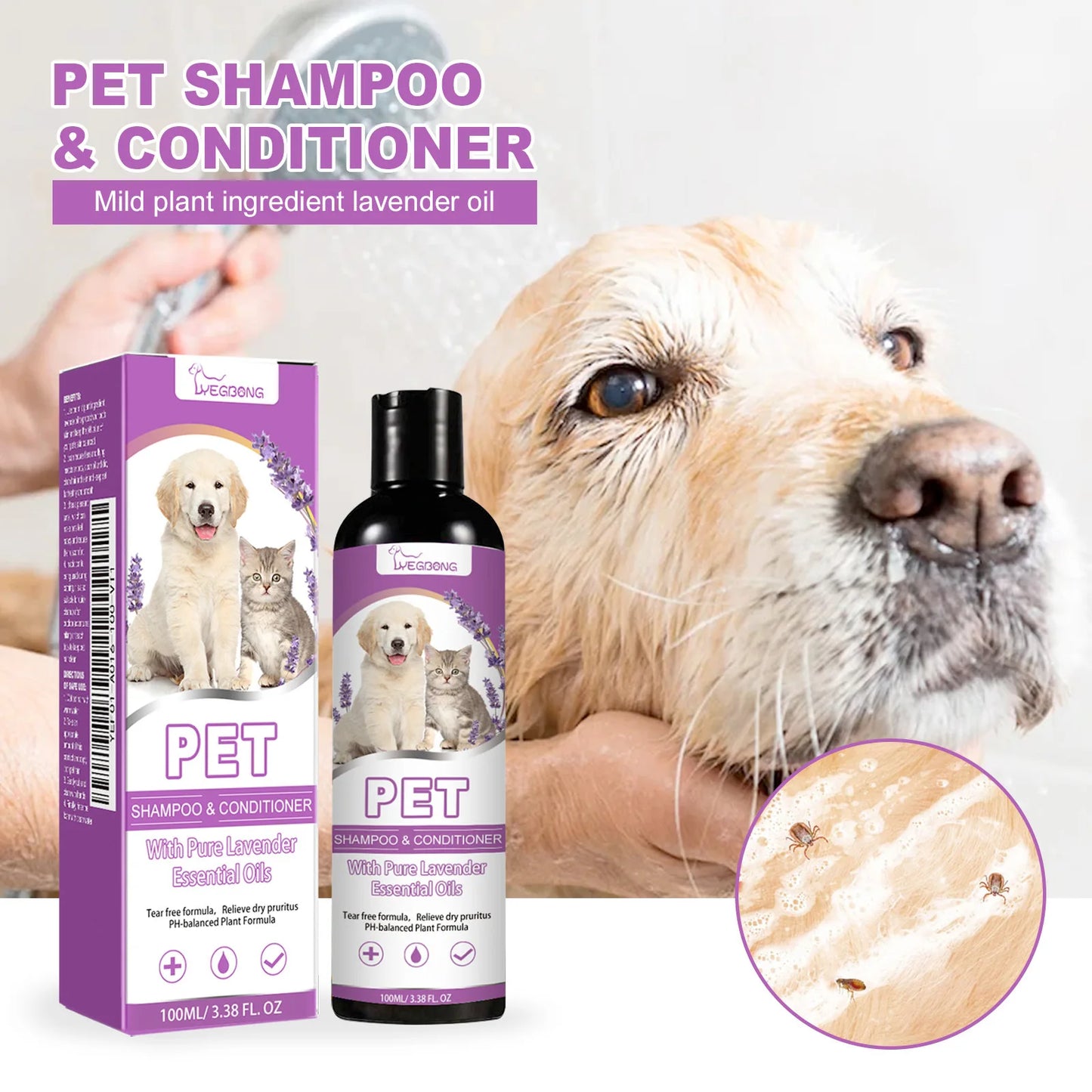 Pet Shampoo Conditioner Hair