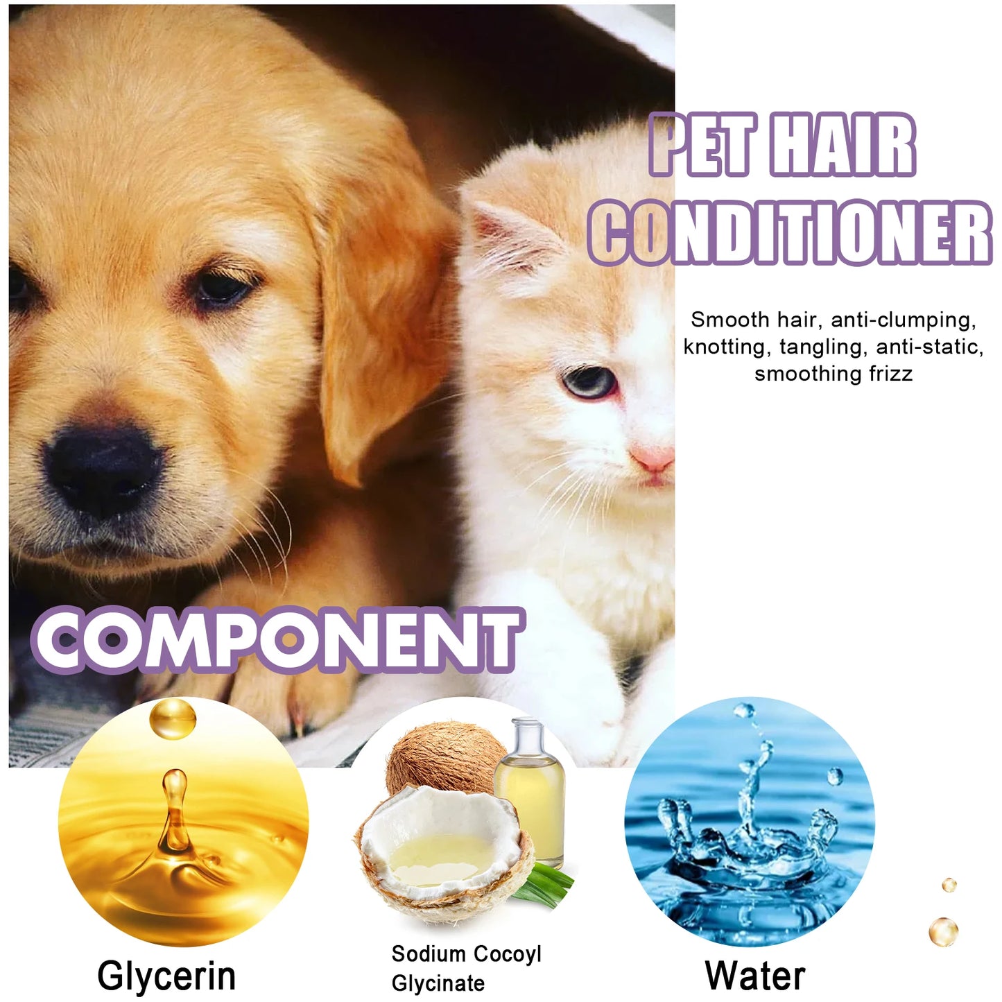 50ml Non-Knotted Pet Hair Care Cream