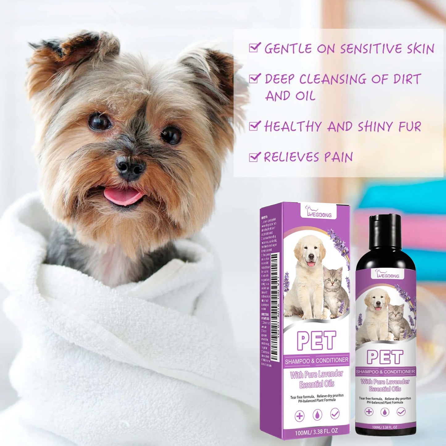 Pet Shampoo Conditioner Hair