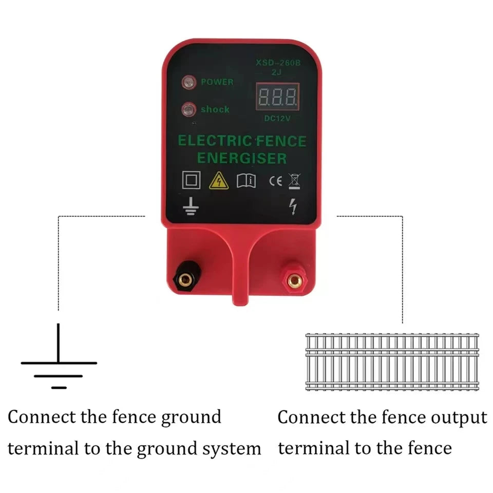 10KM Electric Fence Solar Energizer Charger