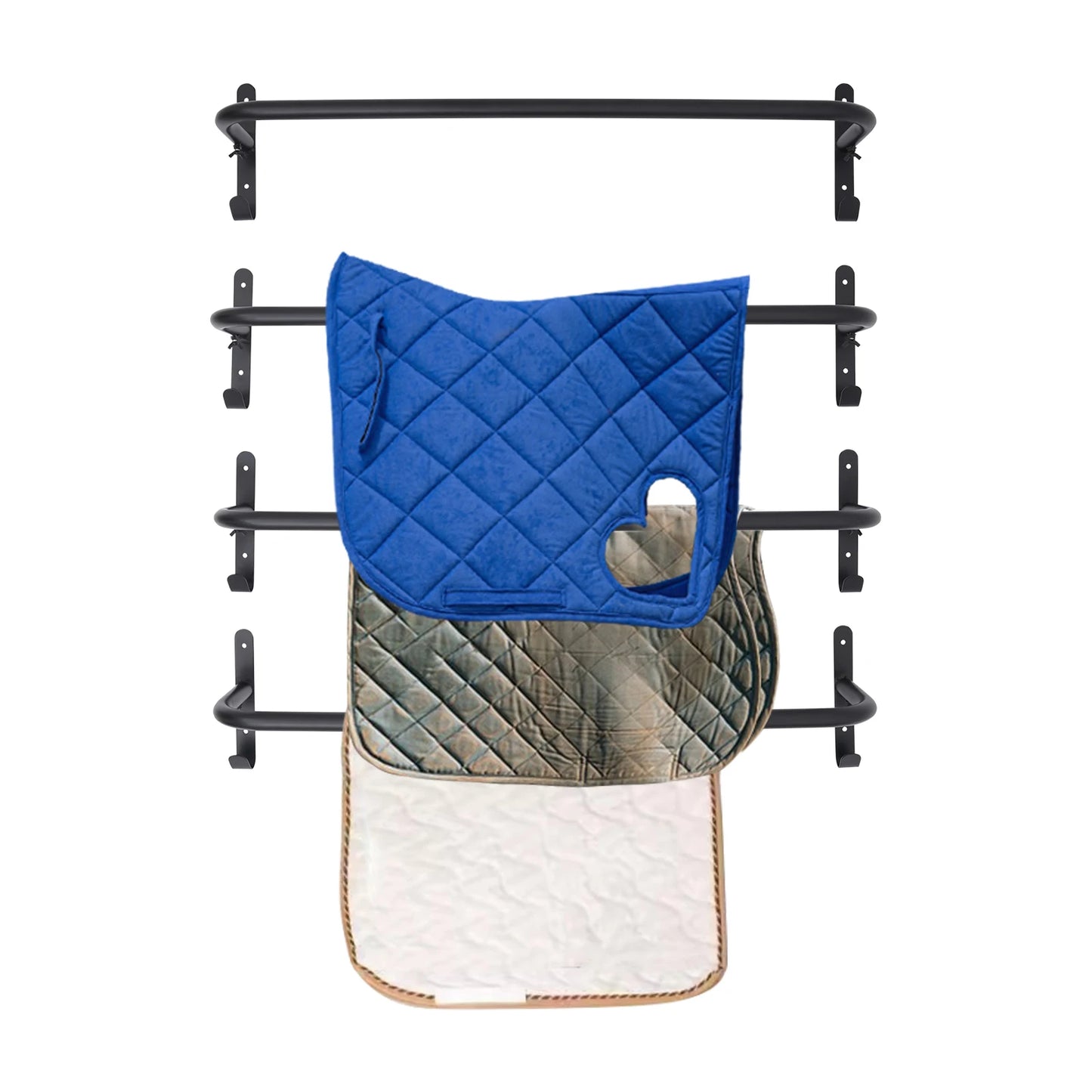 4Pcs Blanket Rack with Bridle Hooks