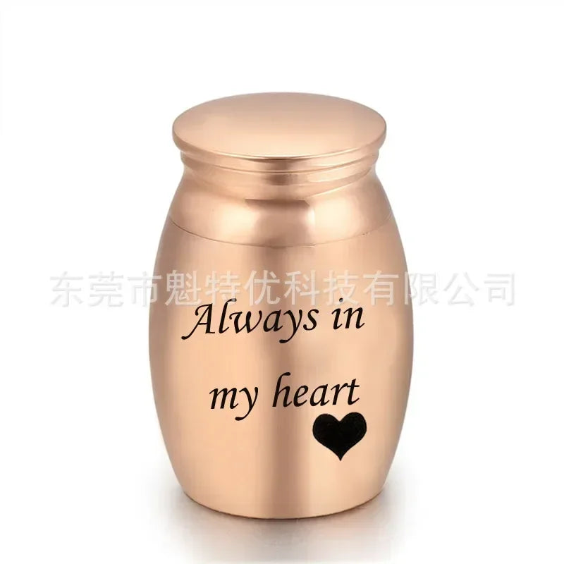 Small Memorial Stainless Steel Cremation Funeral Urn