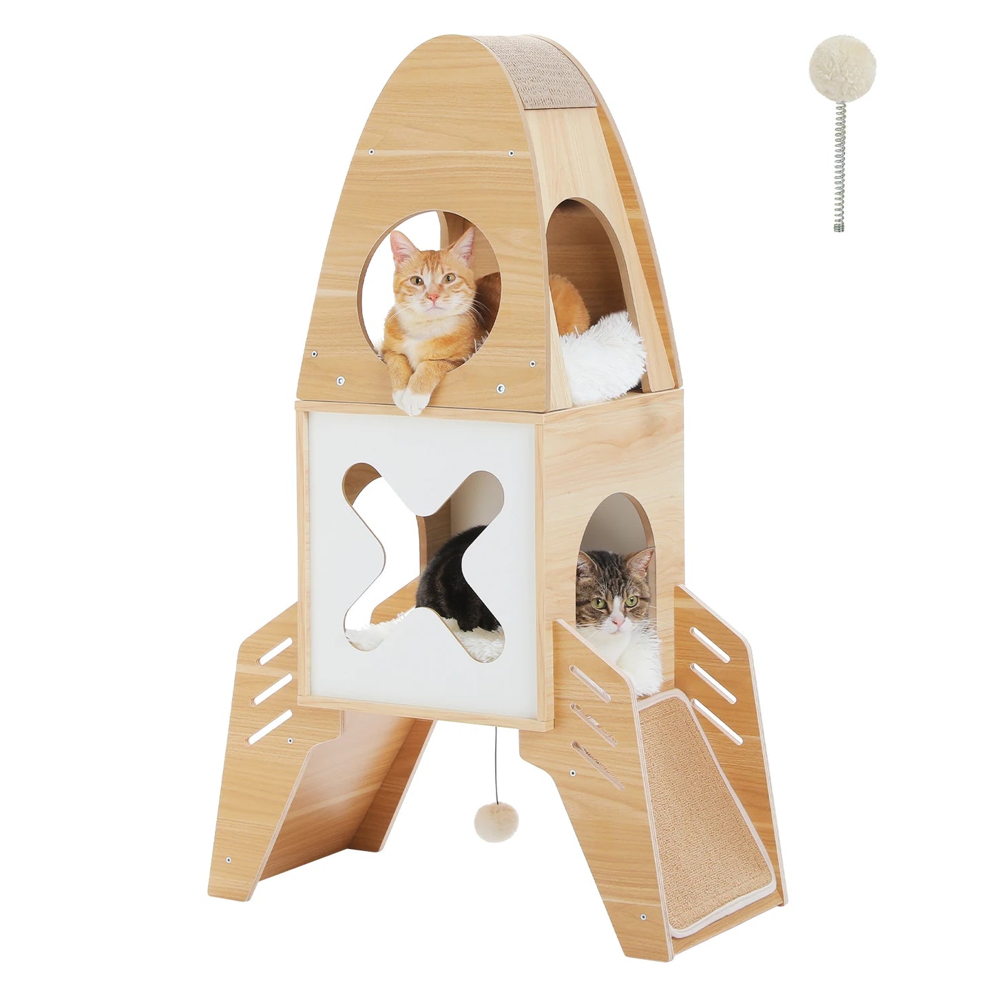Wood Cat Tower for Indoor