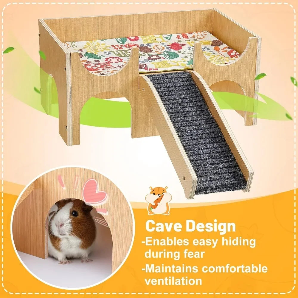 Premium Wooden Guinea Pig House