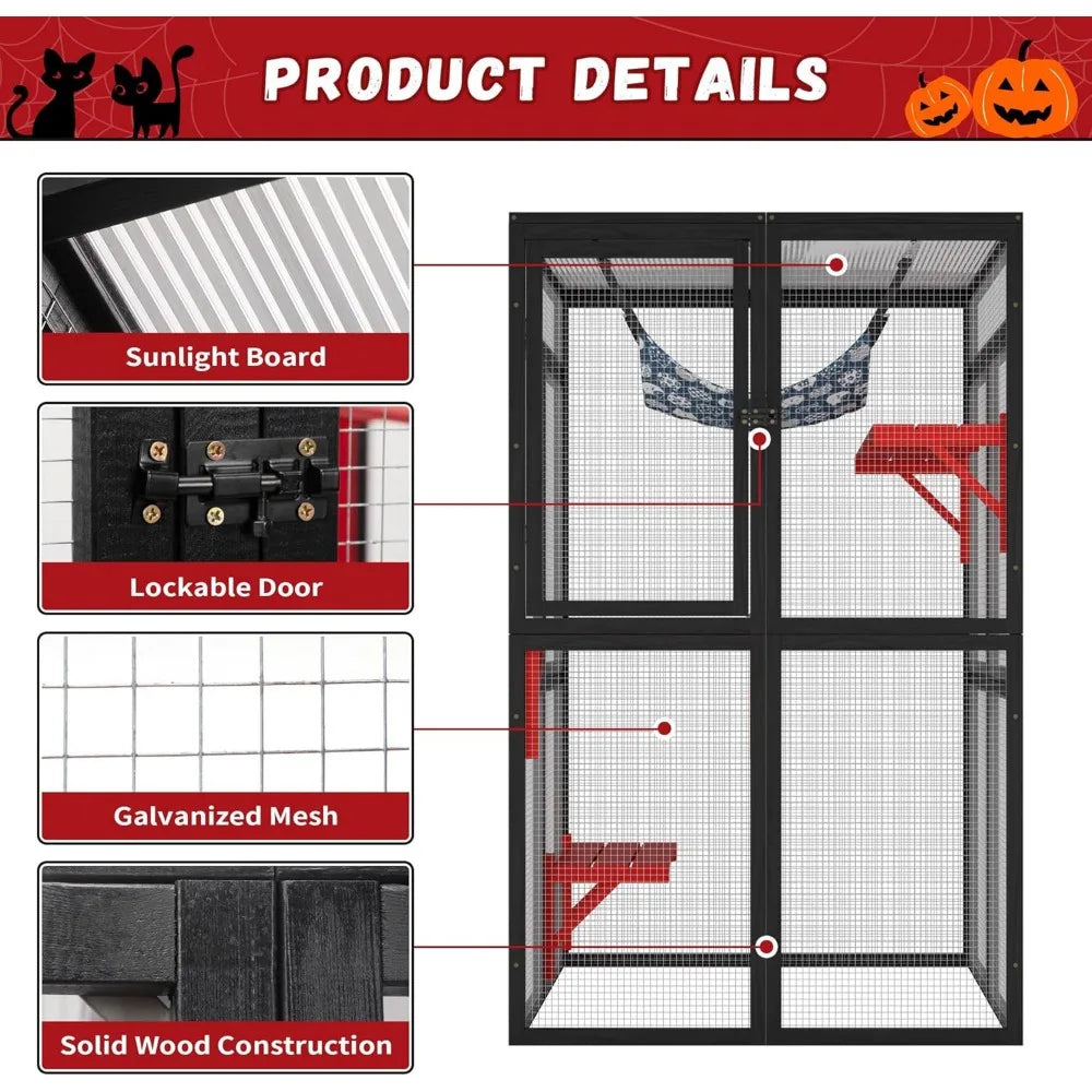 Catio Outdoor Cat Enclosure Window Access