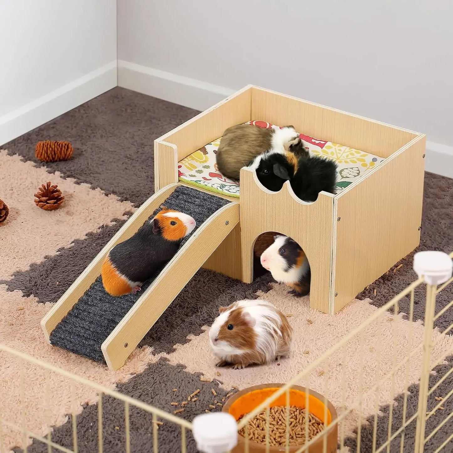 Premium Wooden Guinea Pig House