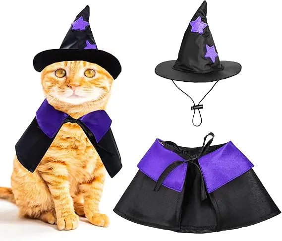 Halloween Pet Costume Cat Wizard