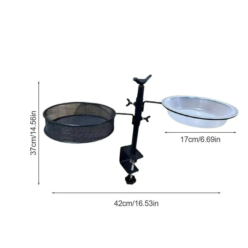 Railing Clamp Bird Feeder Bird Water Bowl