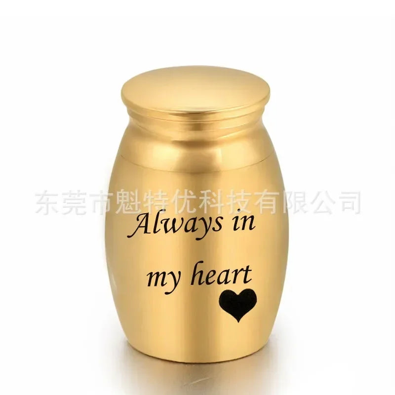 Small Memorial Stainless Steel Cremation Funeral Urn
