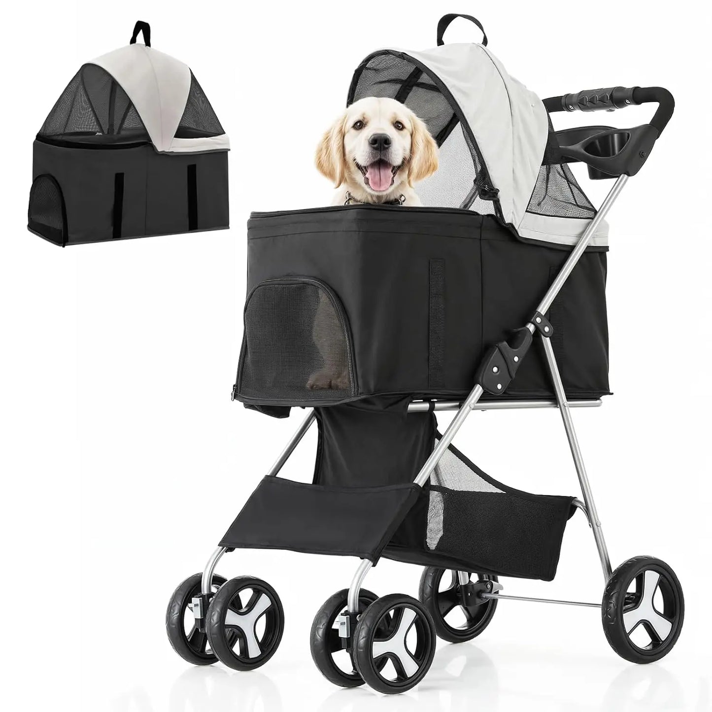 3 in 1 Foldable Pet Stroller