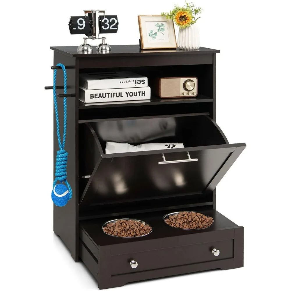 Pet Feeder Station, Dog Food Storage Container