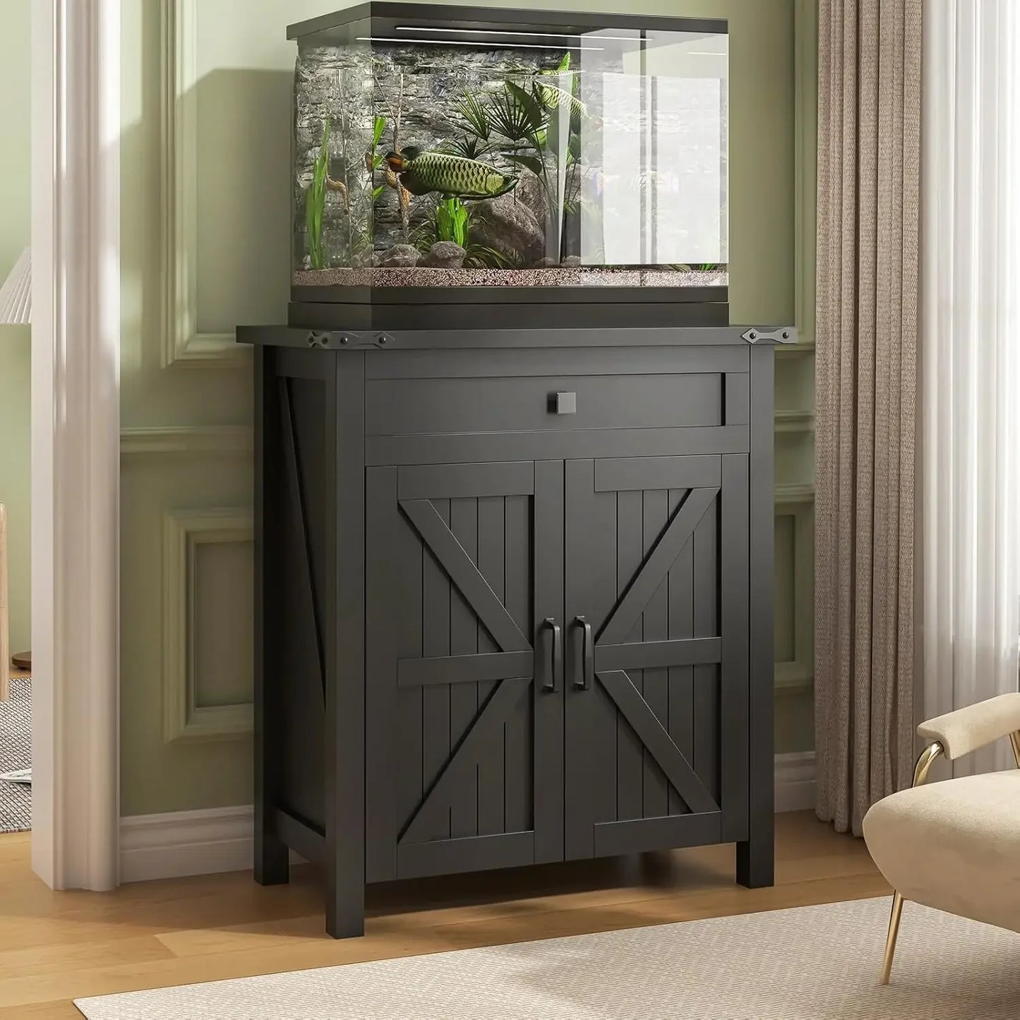 20 Gallon Aquarium Stand With Charging Station