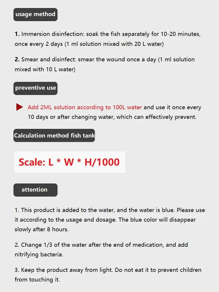 310ML Methylene Blue Solution