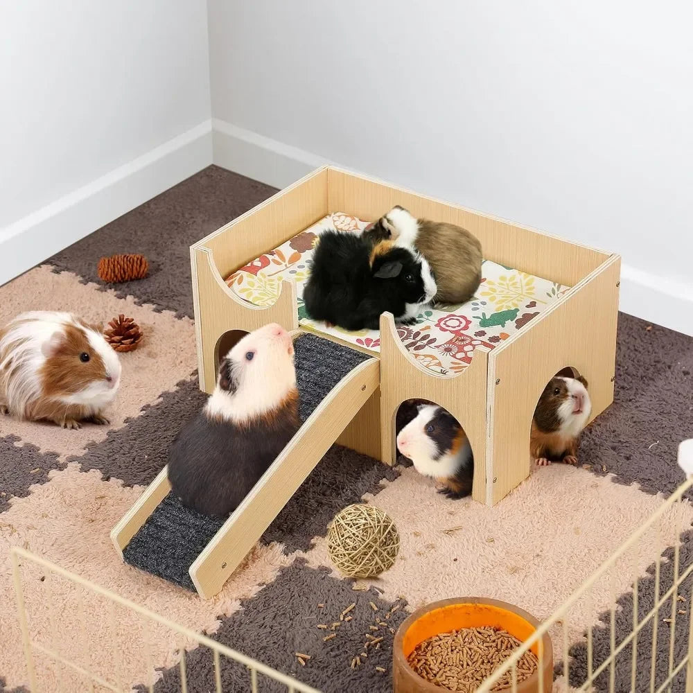Premium Wooden Guinea Pig House