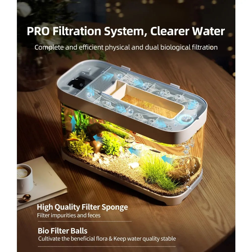 Smart Betta Fish Tank Aquarium 3 Gallon