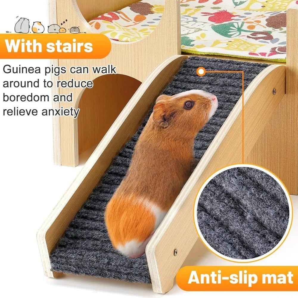 Premium Wooden Guinea Pig House