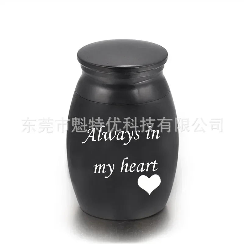 Small Memorial Stainless Steel Cremation Funeral Urn