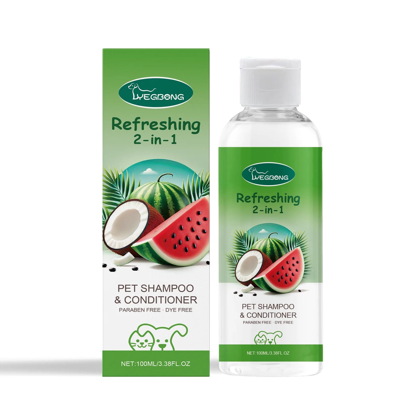 2 In 1 Pet Shampoo Conditioner Moisturize Cat Dog