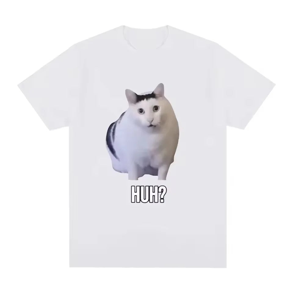 100% Cotton Cat Saying Huh?