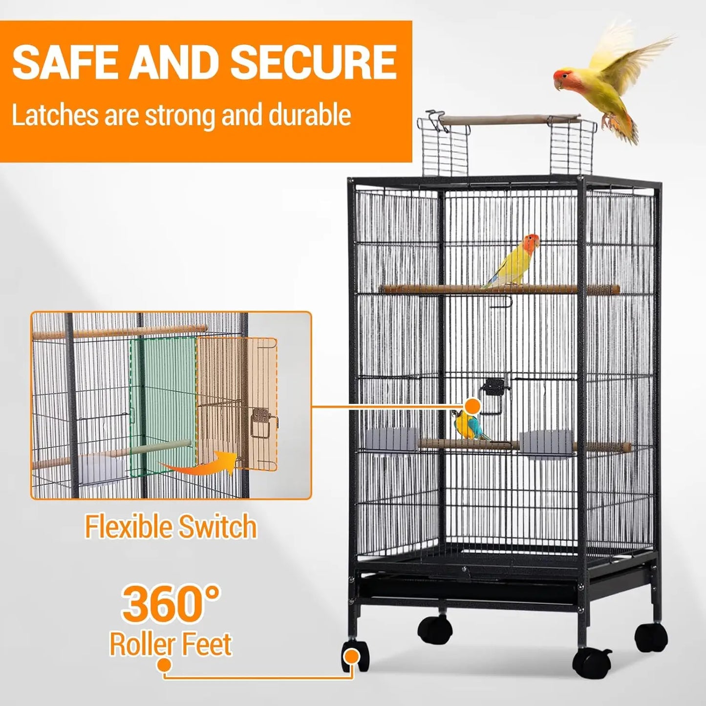 40 inch Wrought Iron Bird Cage