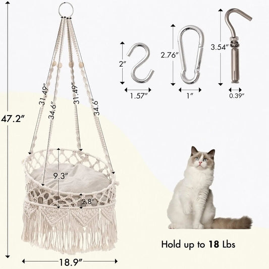 Hanging Cat Bed Hammock