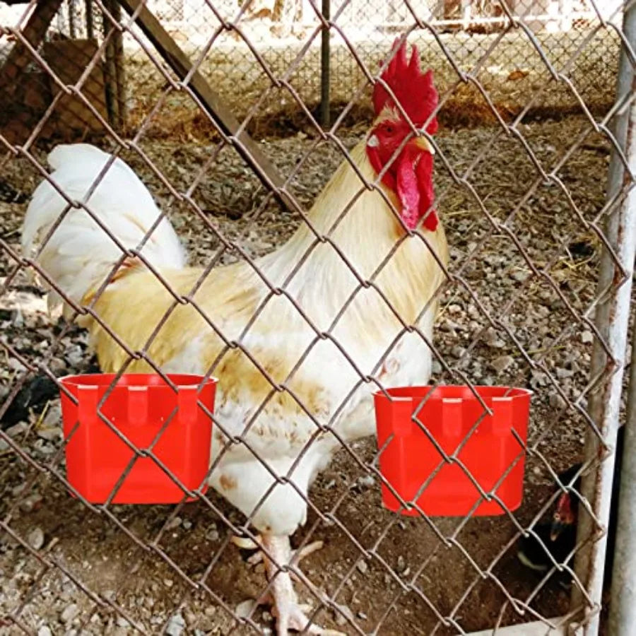 30 Pcs Cage Cups Birds Feeders Bird Water Dispenser