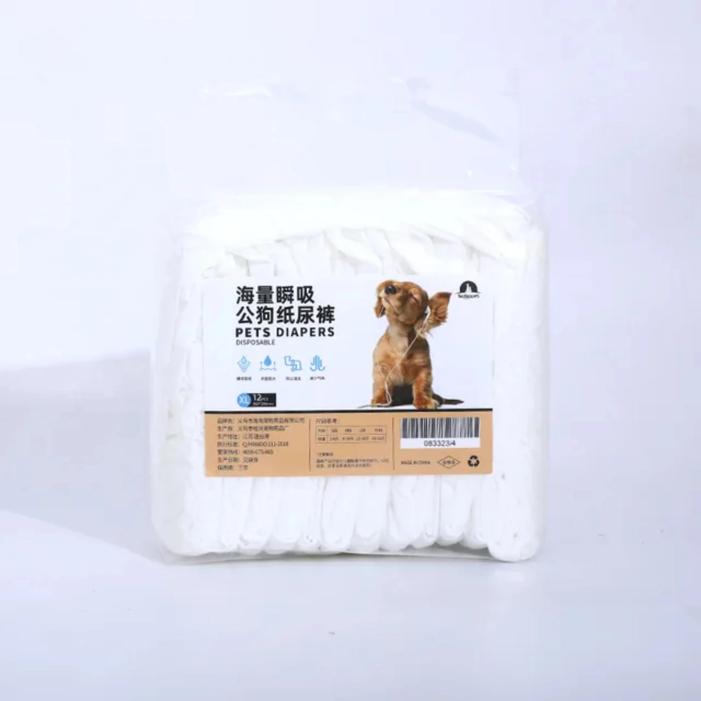10PCS Disposable Dog Diapers Female Male