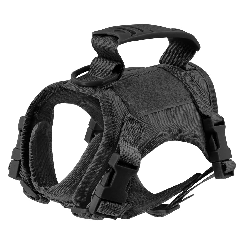Tactical Cat Harness Leash Adjustable Puppy Vest For Military Small Dogs
