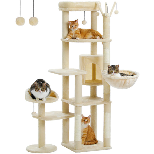 Multi-Level Cat Tree with Scratching Post Hammock