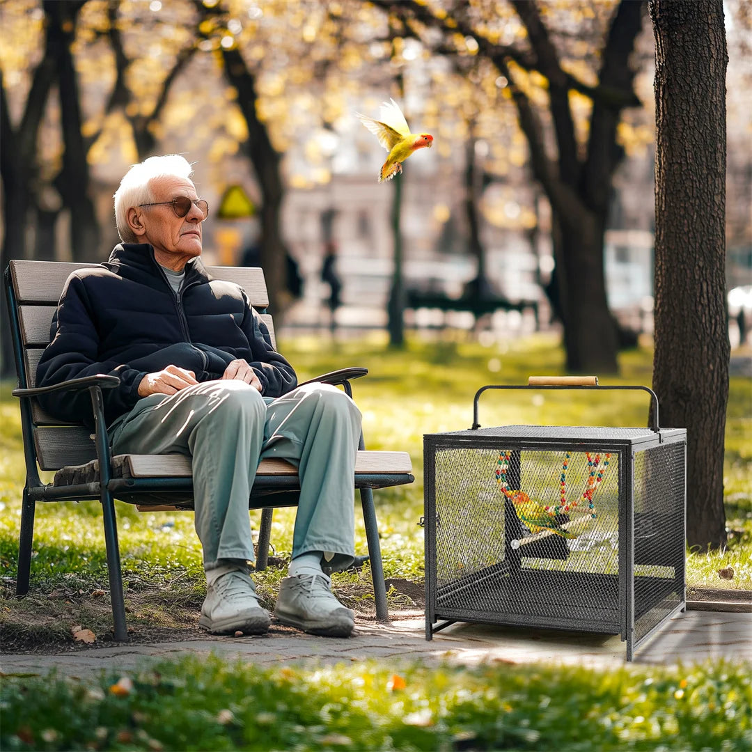 Portable Bird Cage Travel Carrier
