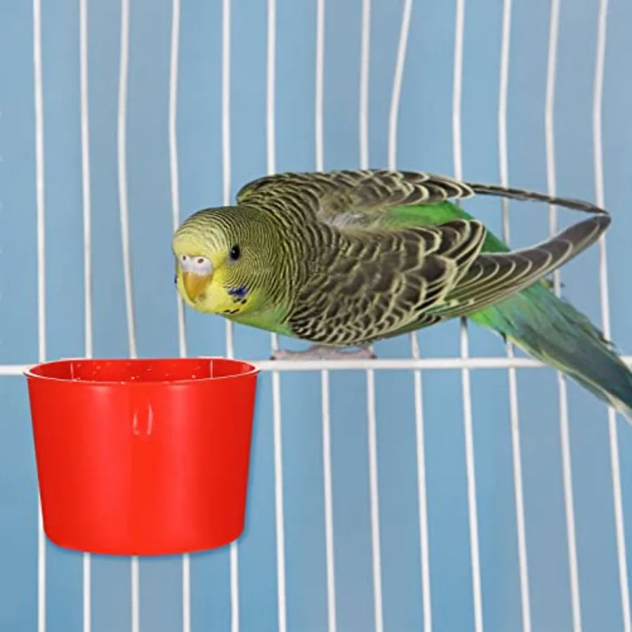30 Pcs Cage Cups Birds Feeders Bird Water Dispenser