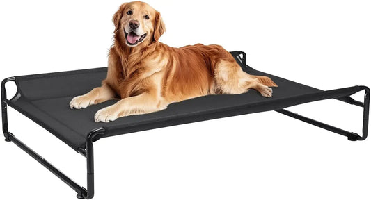 Elevated Cooling Dog Bed for Large Breeds,