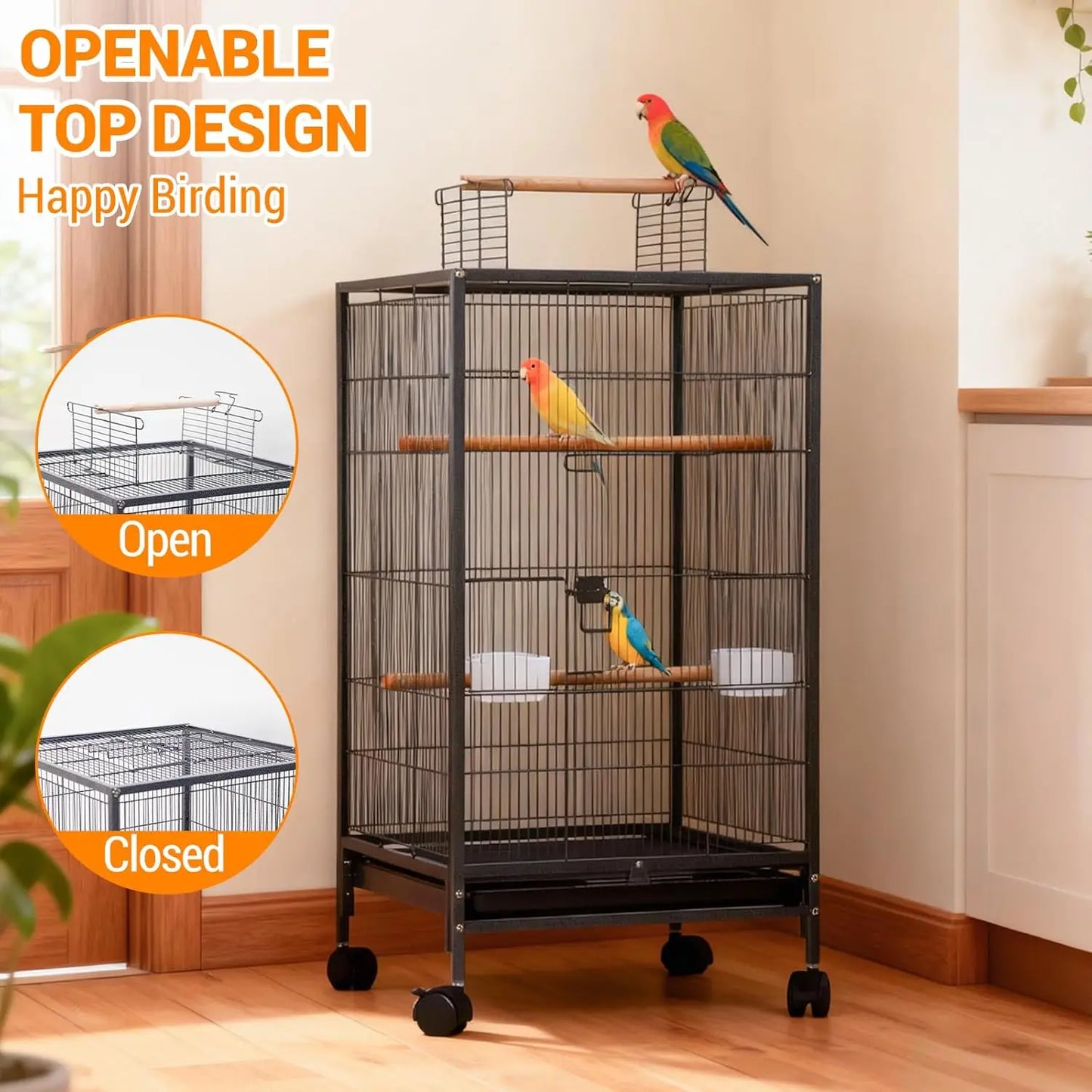 40 inch Wrought Iron Bird Cage