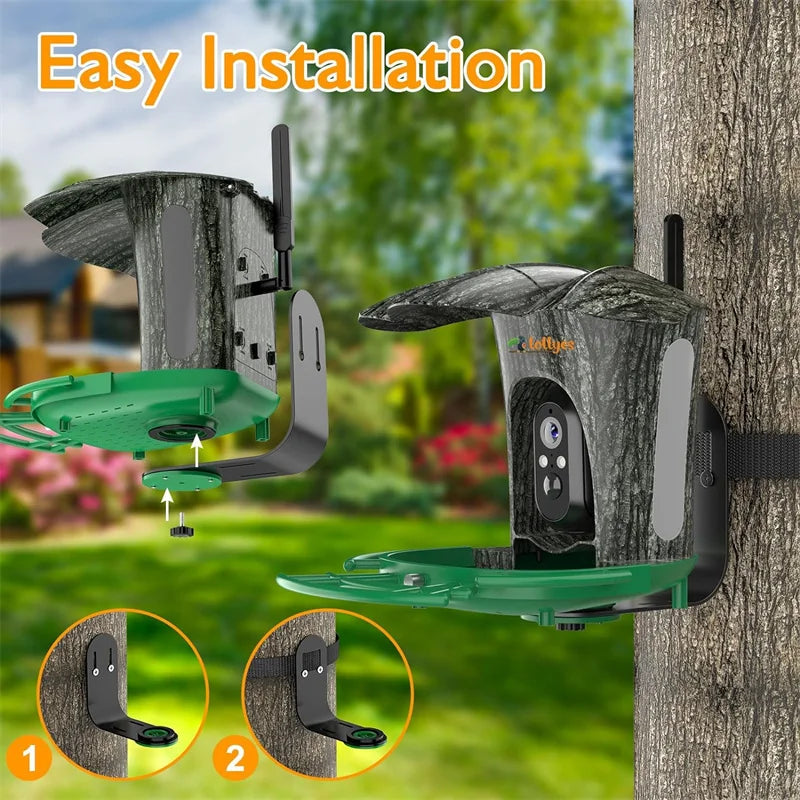 Smart Bird Feeder Camera with 64G Card
