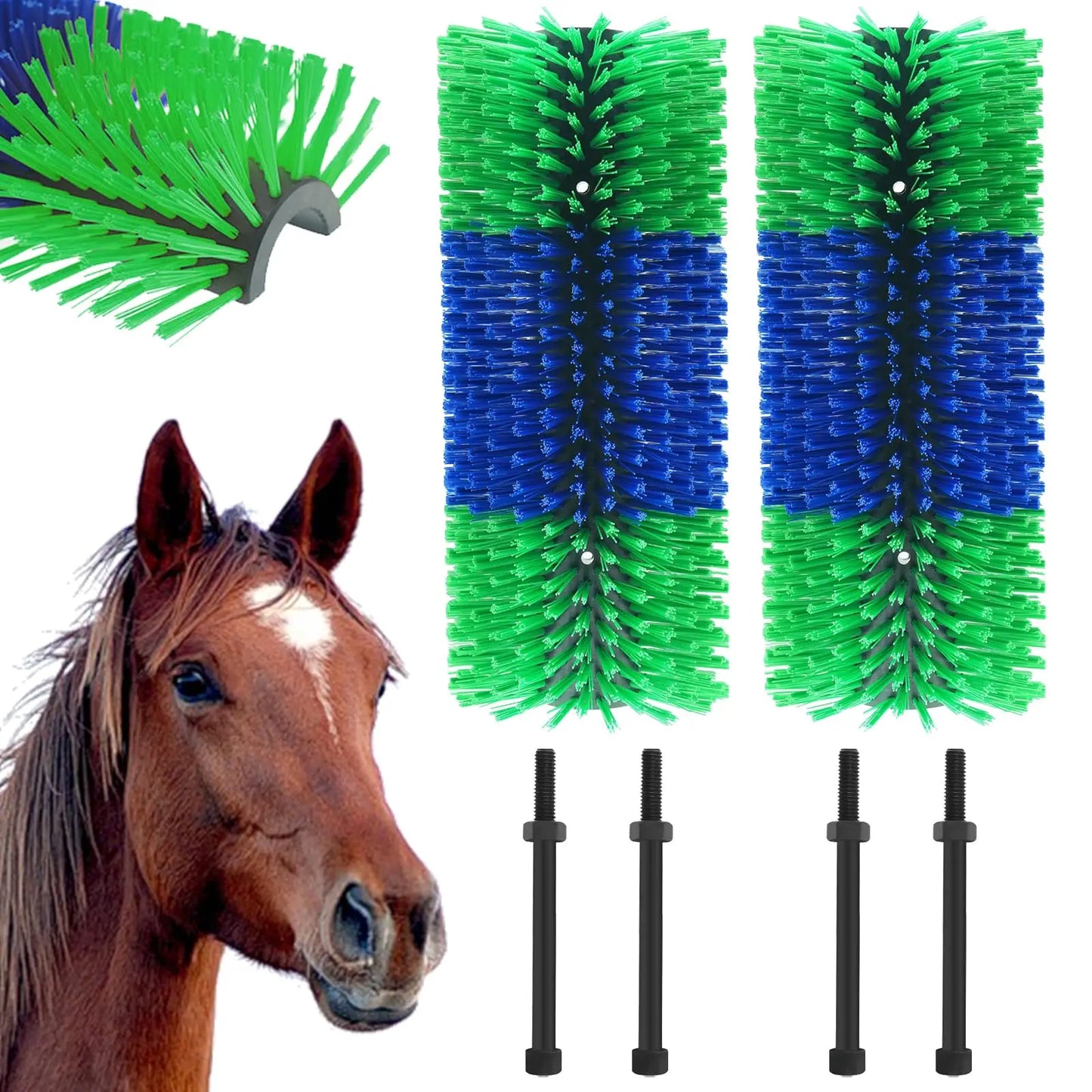 Horse Scratcher Full Massage Grooming Brush Kit