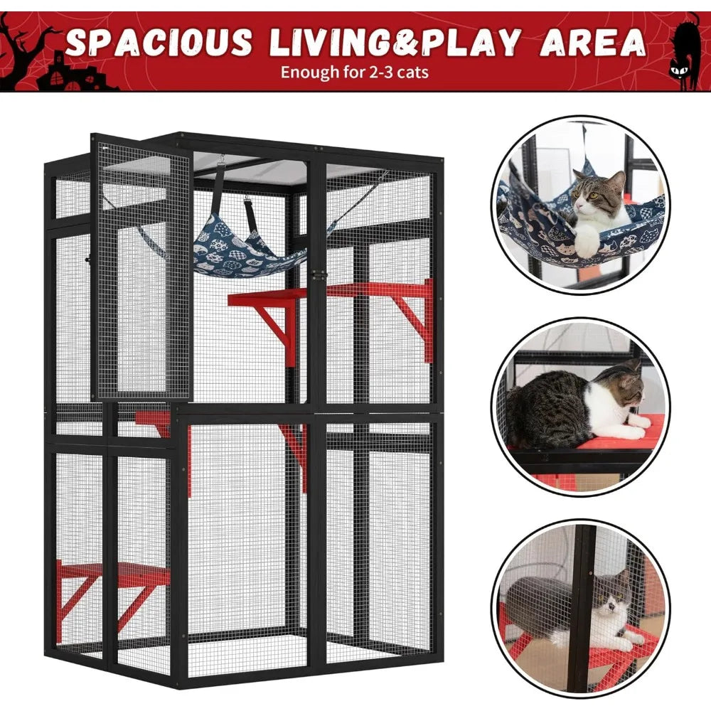 Catio Outdoor Cat Enclosure Window Access