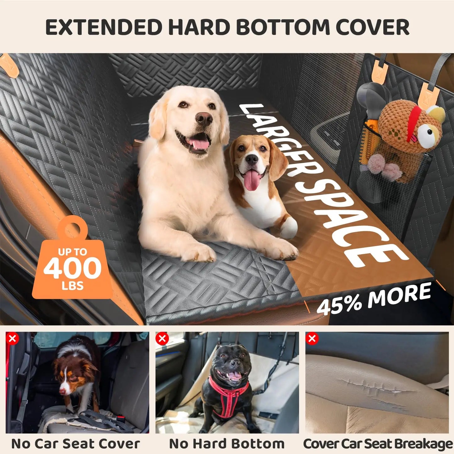 Car Rear Seat Dog Seat Cover,for Cars and Suvs