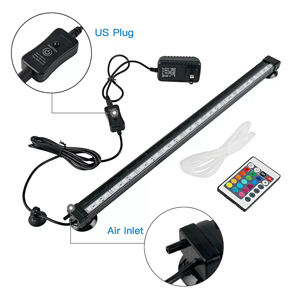Aquarium Underwater Air Bubble LED Light