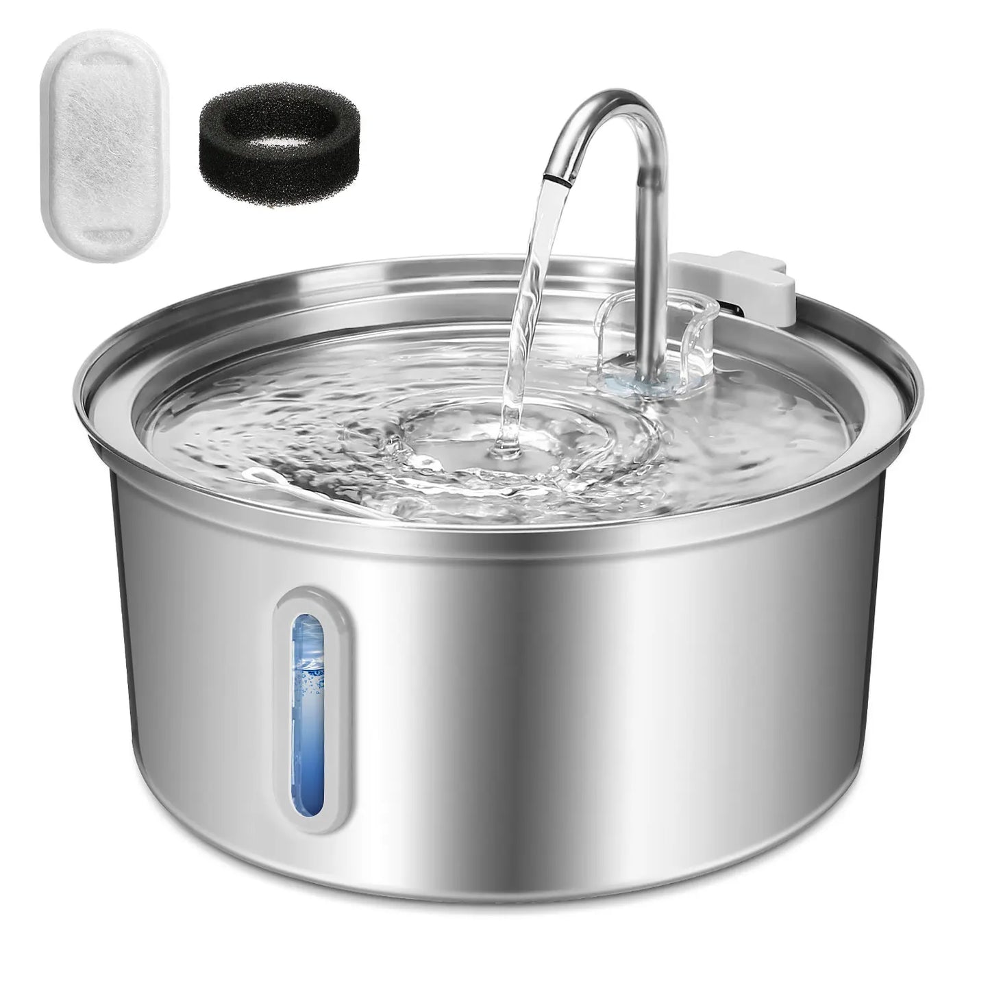 Cat Water Fountain Stainless Steel, 108oz/3.2L