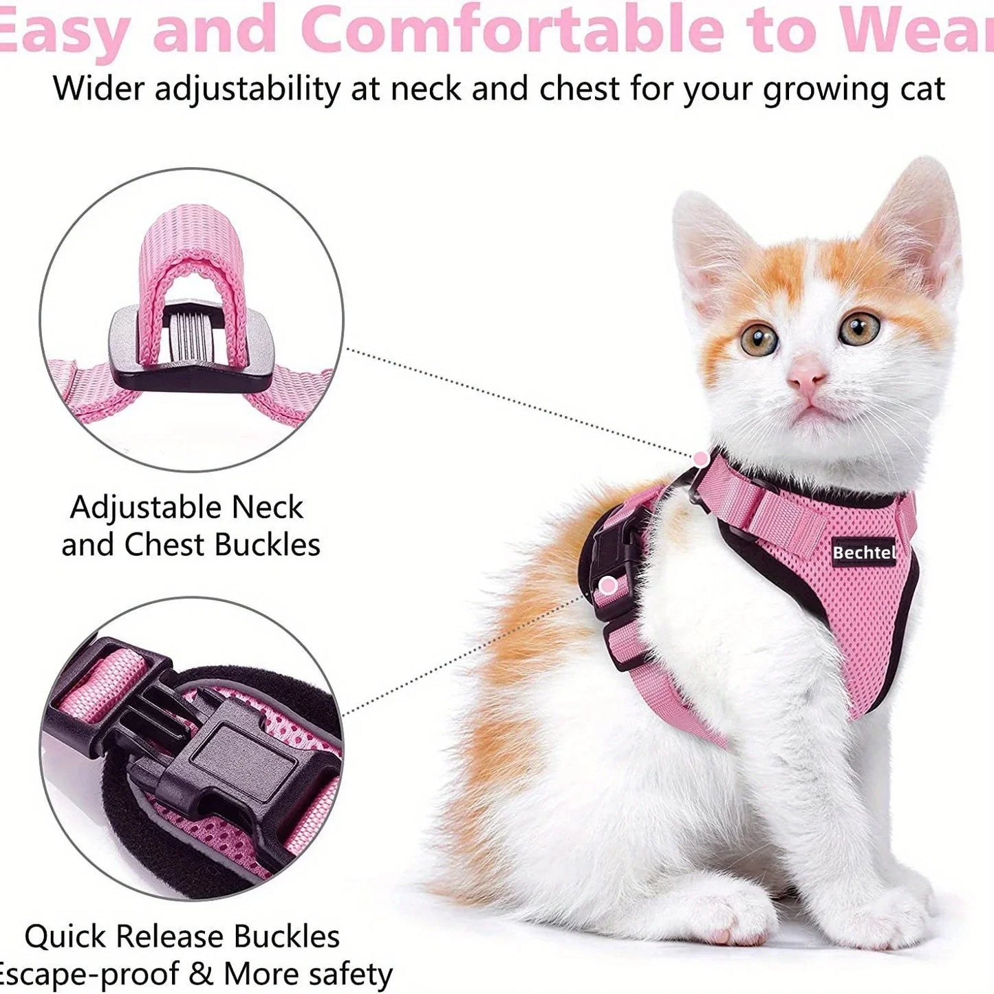Cat Leash Non-Slip Adjustable