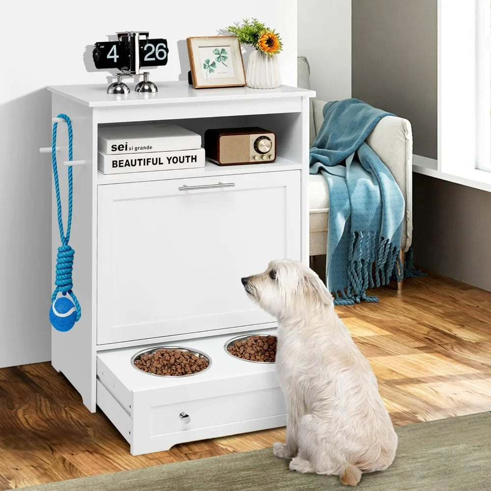Pet Feeder Station, Dog Food Storage Container