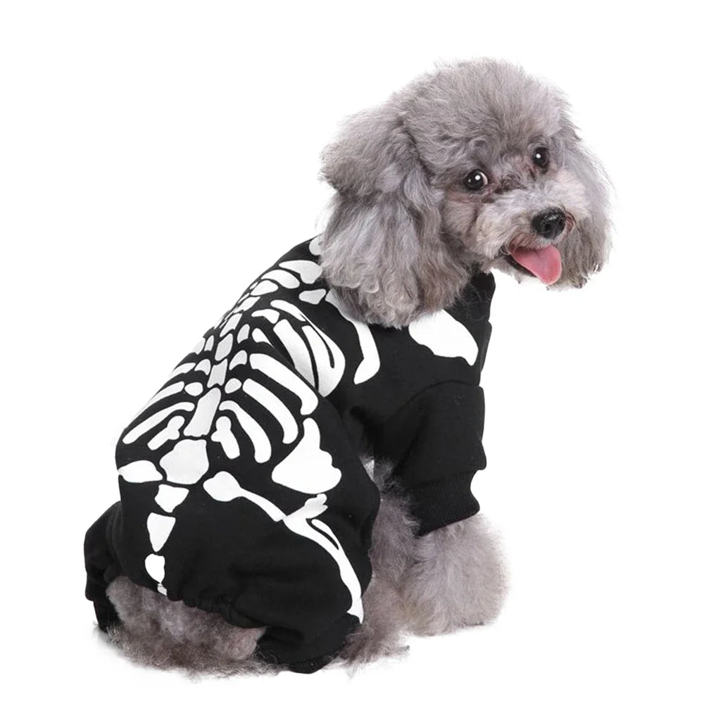 Skeleton Dog Costumes Halloween