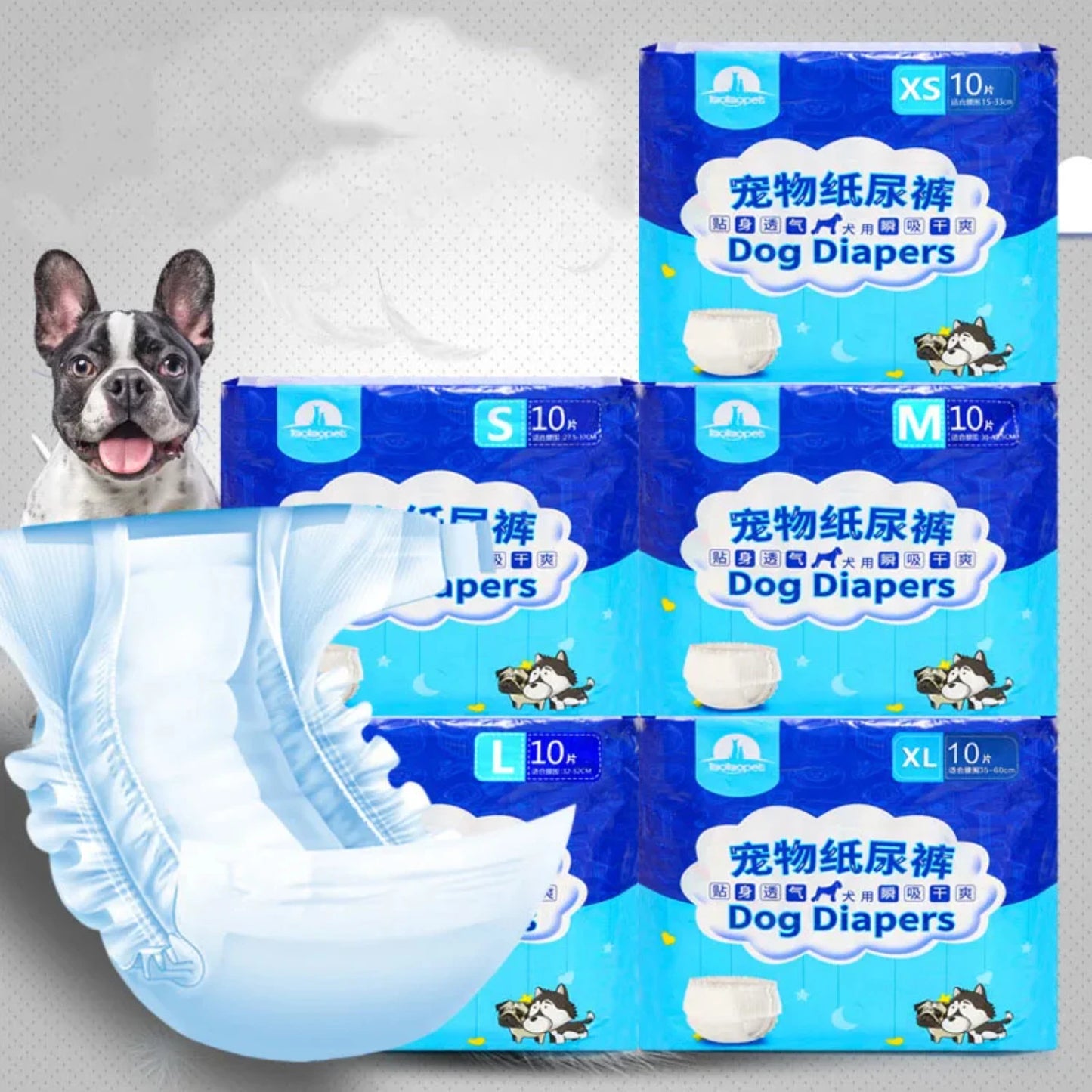 10PCS Disposable Dog Diapers Female Male