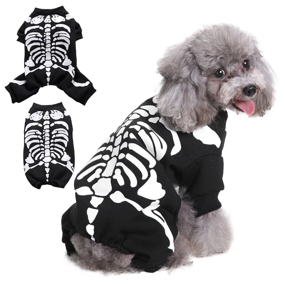 Skeleton Dog Costumes Halloween