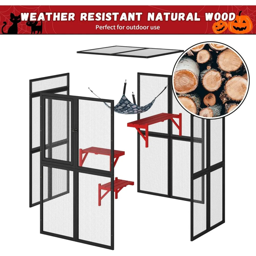 Catio Outdoor Cat Enclosure Window Access