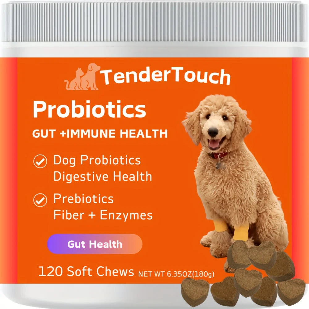 120 Chews -  Dog Probiotics for Digestive Support