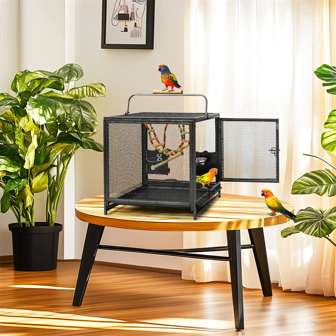 Portable Bird Cage Travel Carrier
