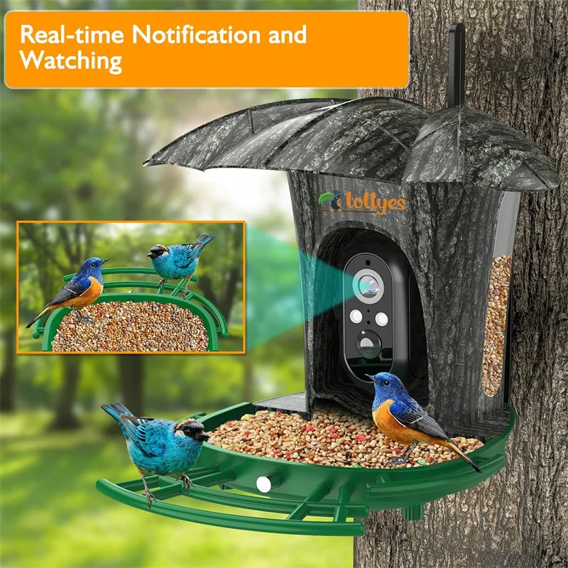 Smart Bird Feeder Camera with 64G Card