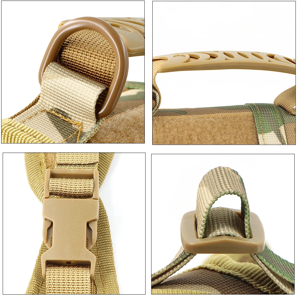 Tactical Cat Harness Leash Adjustable Puppy Vest For Military Small Dogs